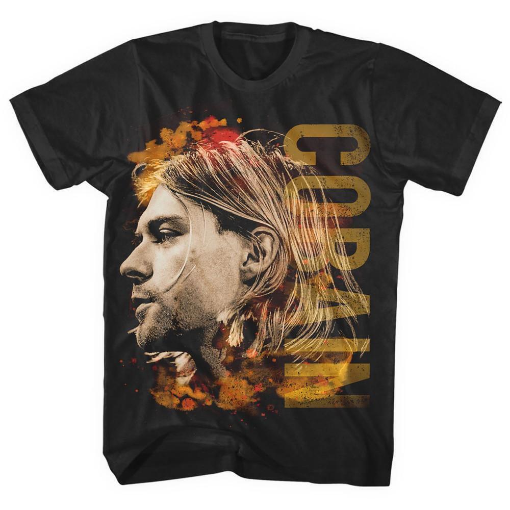 Kurt Cobain Unisex T Shirt Coloured Side View